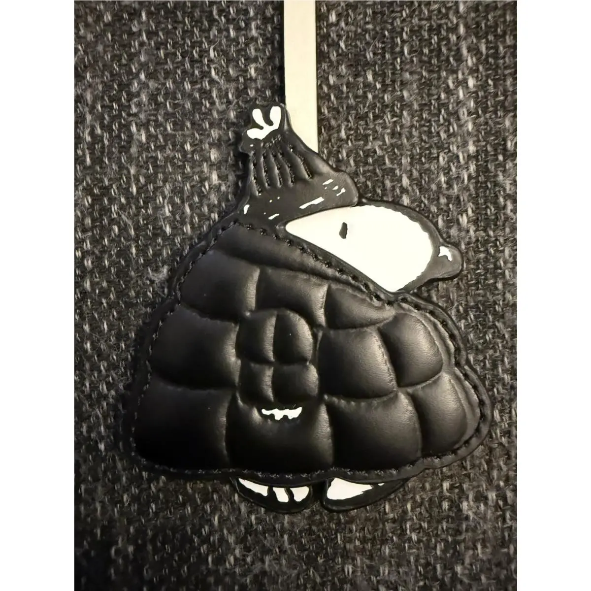 Peanuts X Kate Spade Leather Puffy Snoopy Bag Charm Key Fob KM581