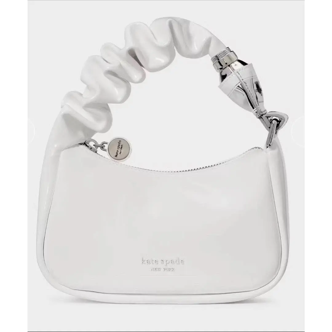 Squeeze Novelty Collector Bag True White Patent Leather by Kate Spade