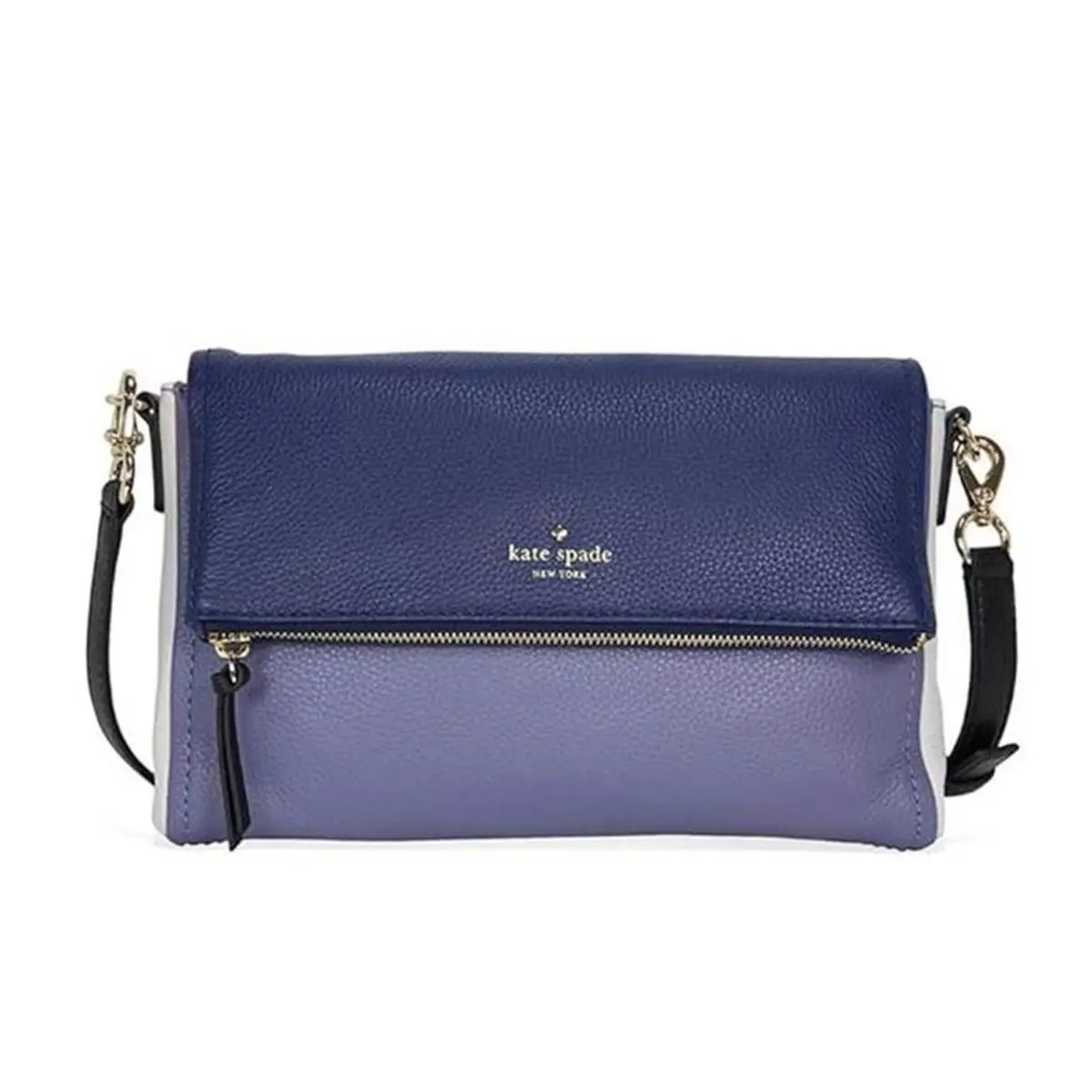 Kate Spade Cobble Hill Marsala Leather Shoulder Bag - Oyster Blue/multi PXRU6222