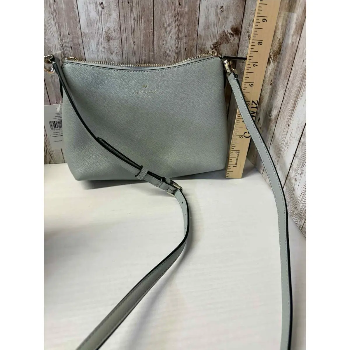 Kate Spade Bailey Textured Leather Crossbody Bag Avalon Mist