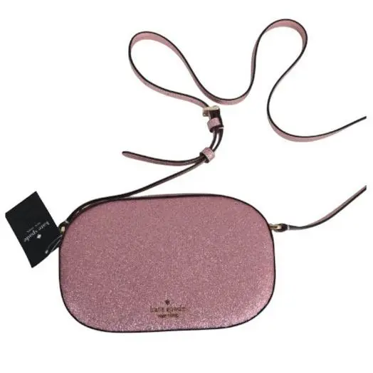 Kate Spade New York Glimmer Oval Camera Bag Pink