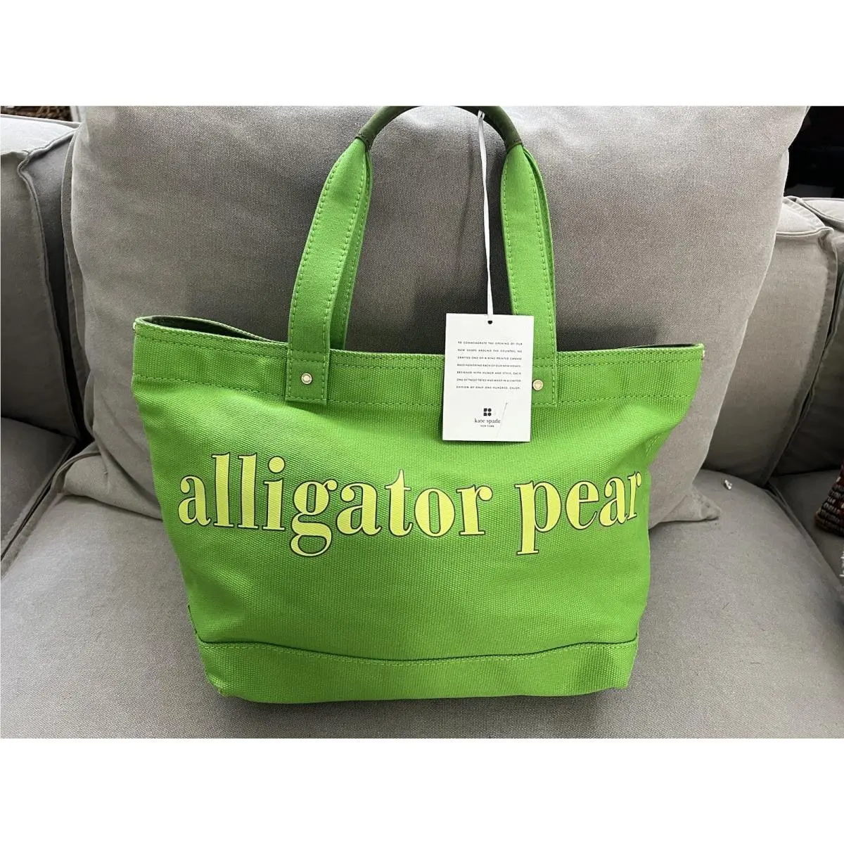 Kate Spade San Diego Alligator Pear” Tote Bag Lmtd 9/100 Shop Opening