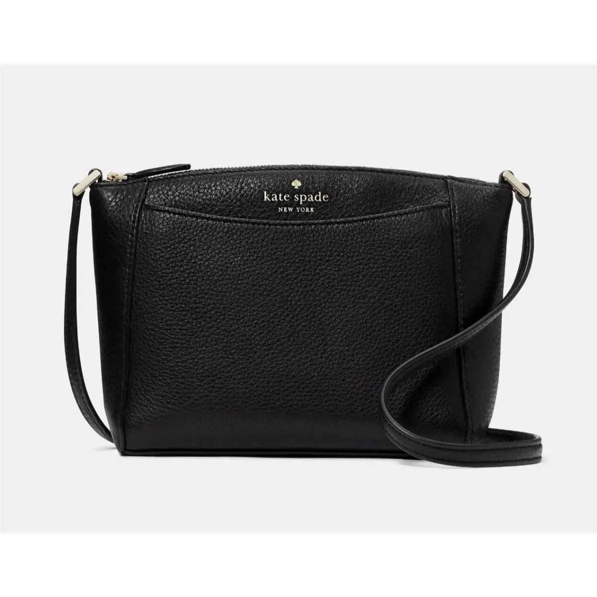 Kate Spade Monica Crossbody Black Pebbled Leather WKR00258 Retail