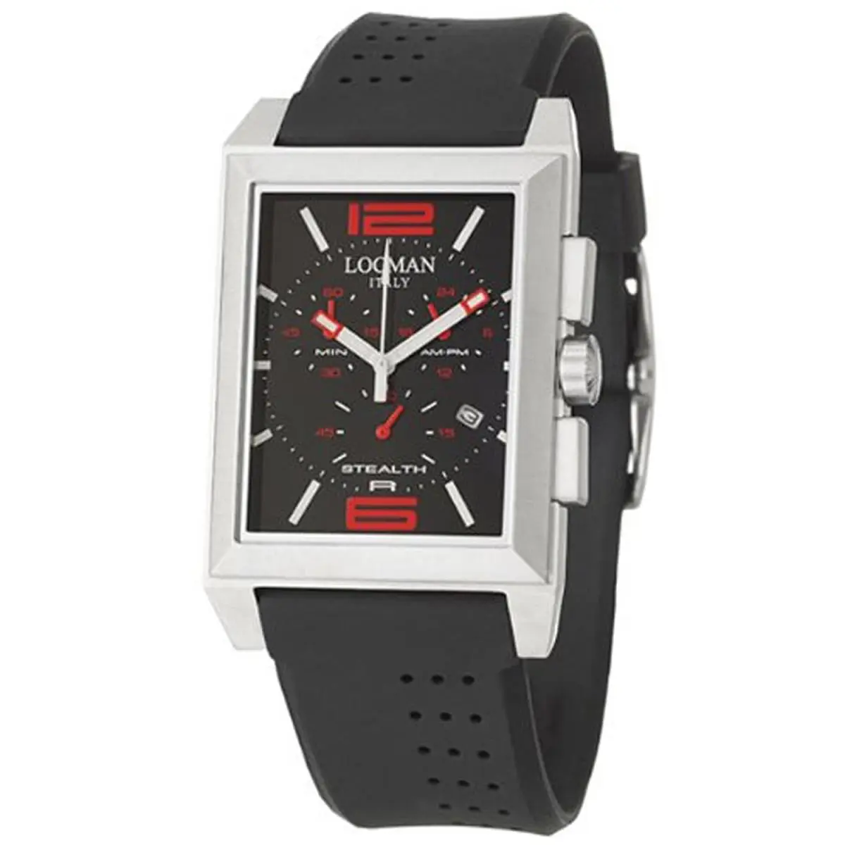 Locman Men`s Sport Black Dial Watch - 242BKRD1BK by Locman Italy