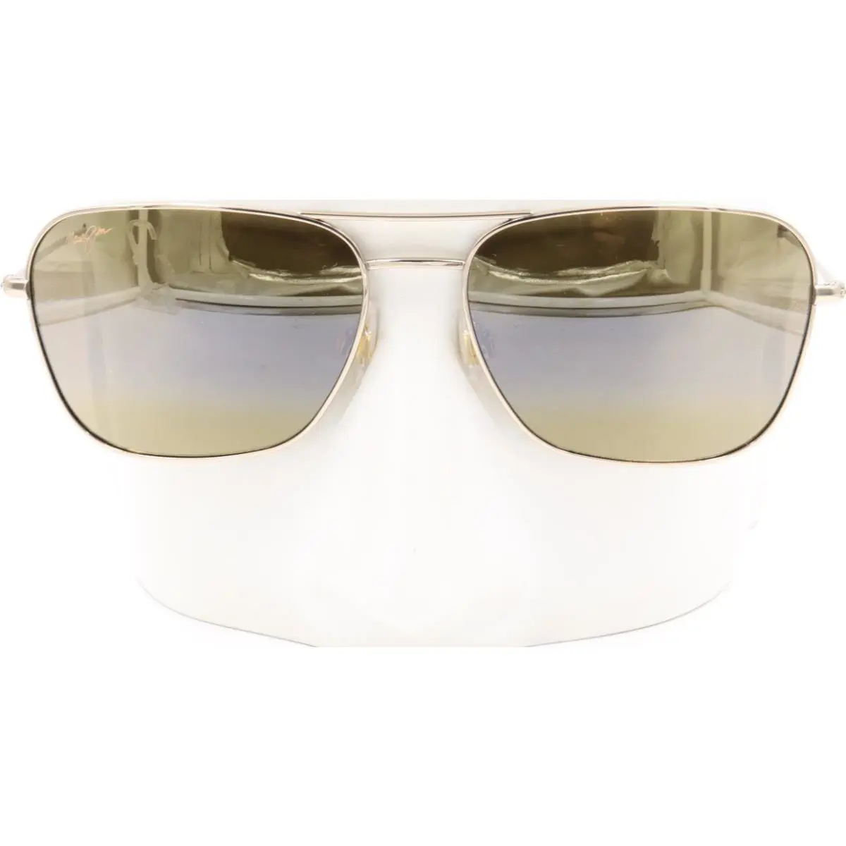 Maui Na‘auao Jim NA Auao Aviator Light Gold Bronze Sunglasses H675-16 / MJ0675S-004