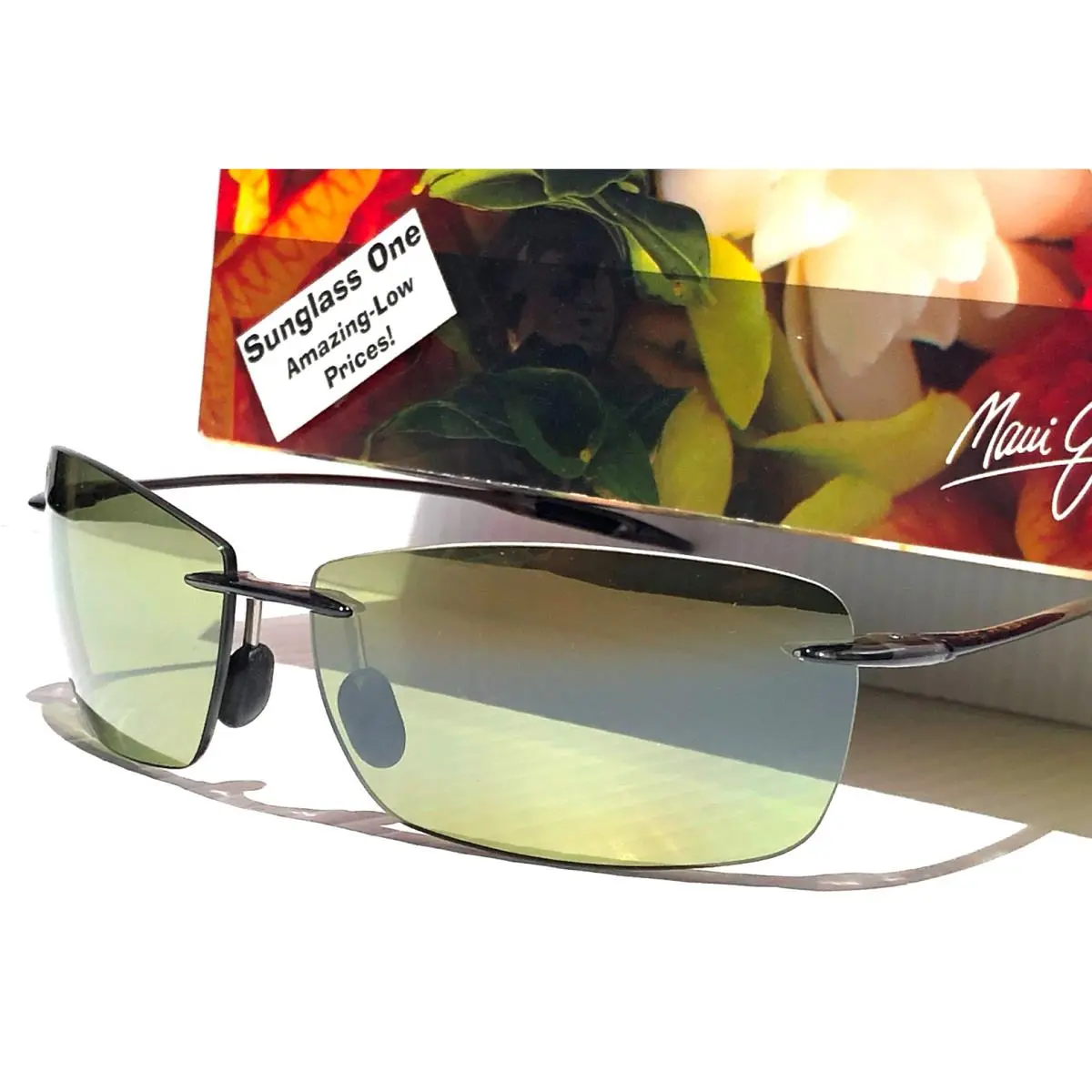 Lighthouse Smoke Grey Polarized Plus 2 HT Green Lens Sunglass HT423-11 by Maui Jim