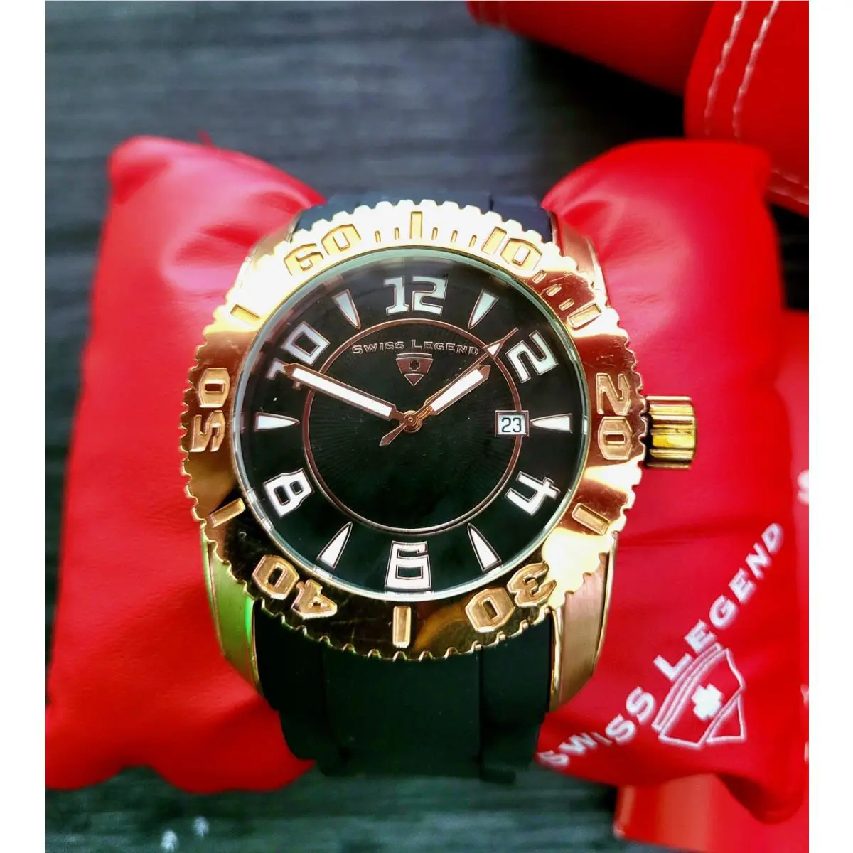 Vintage Swiss Legend Commander Mens Dive Watch