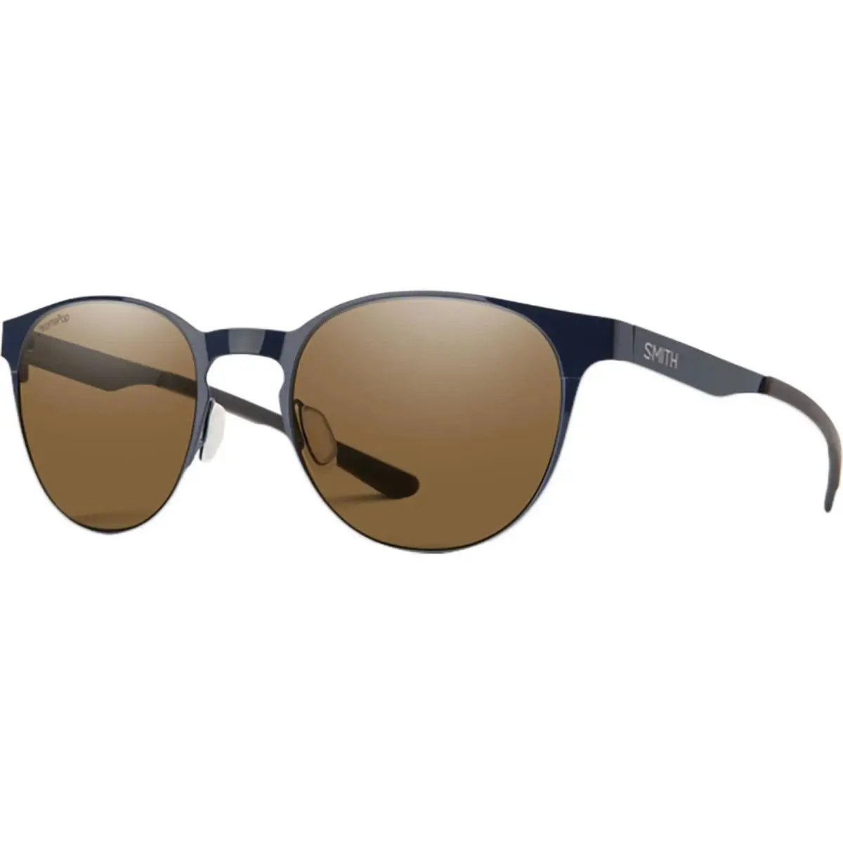 Smith Optics Adult Eastbank Metal Chromapop Polarized Navy/brown OS Sunglasses - French Navy/Brown, Frame: Blue, Lens: Brown