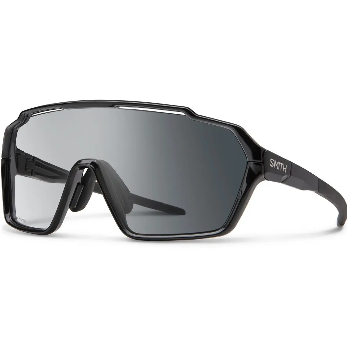 Smith Optics Shift Mag Chromapop Photochromic Shield Sunglasses - 204056807992W - Frame: Black, Lens: Clear To Gray