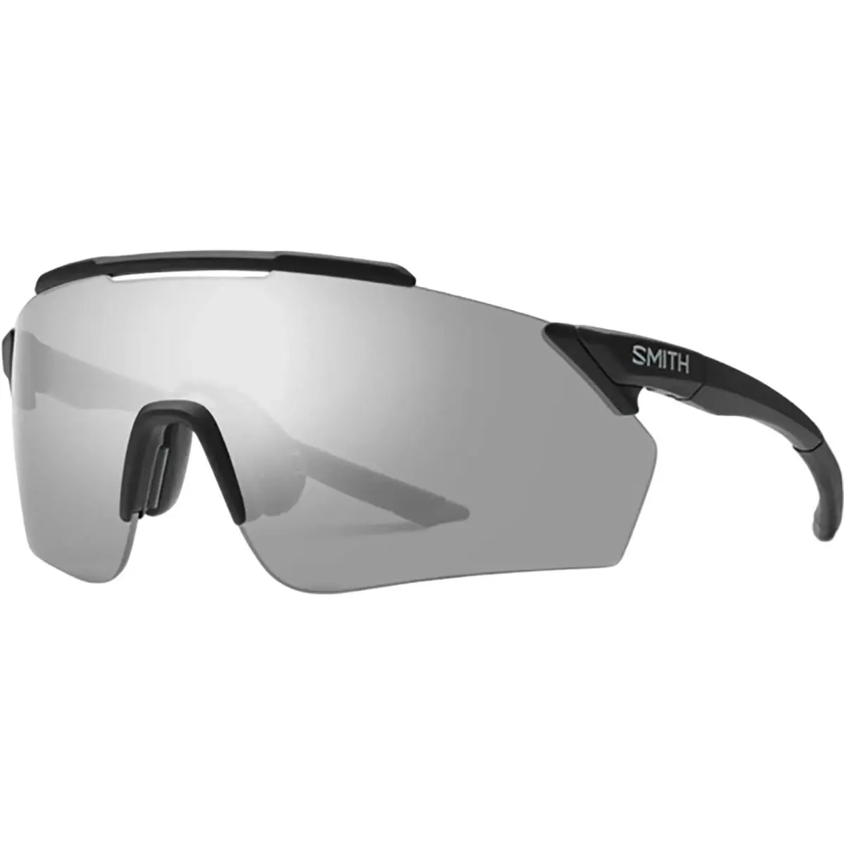 Smith Optics Adult Ruckus Chromapop Matte Black/platinum One Size Sunglasses - Matte Black/Platinum, Frame: Matte Black, Lens: Platinum