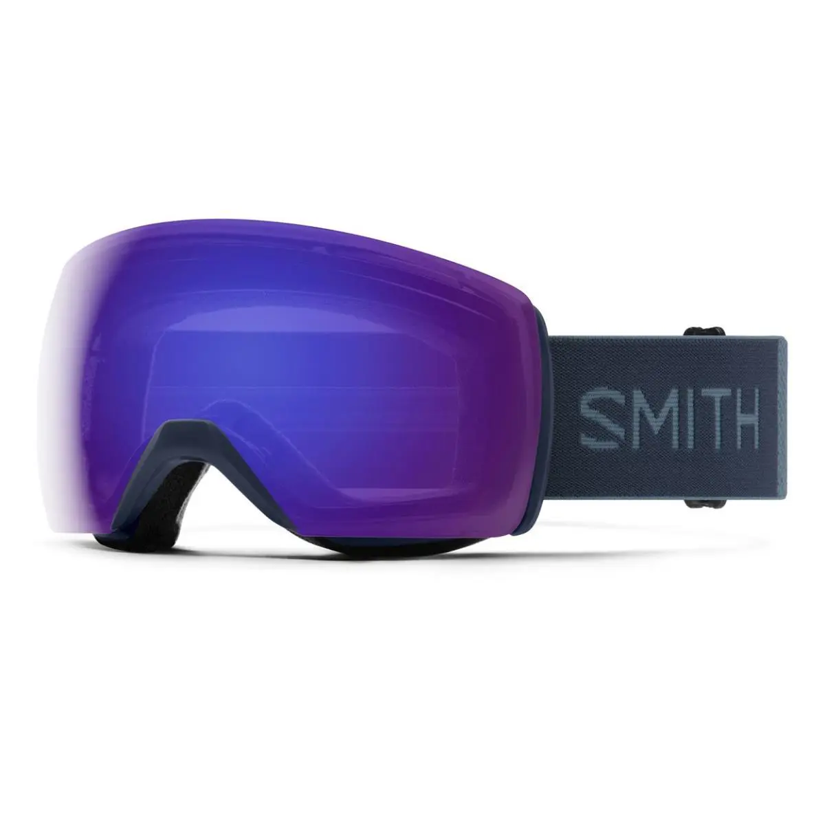 Smith Skyline XL Snow Goggles French Navy Chromapop Everyday Violet Mirror Lens - Navy, Violet
