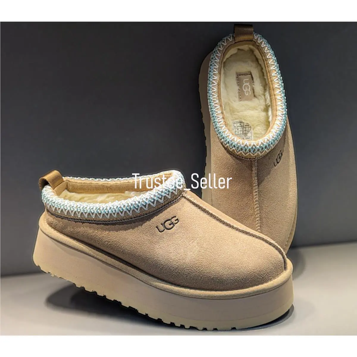 UGG shoes - UGG Tazz II Platform Slippers - Beige 0
