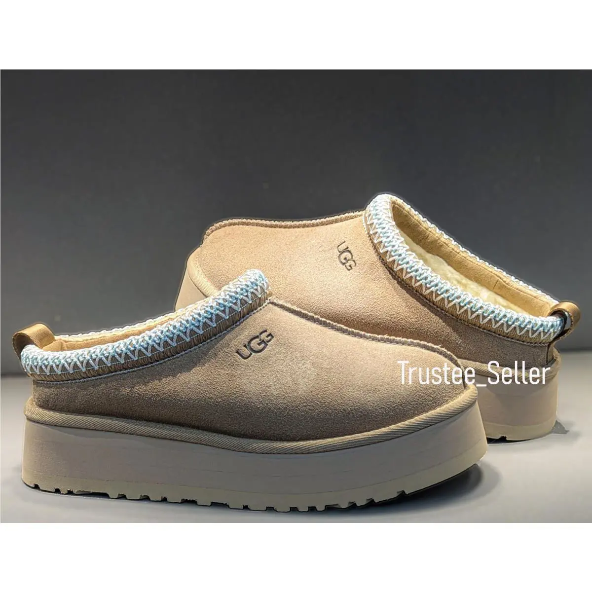 UGG shoes - UGG Tazz II Platform Slippers - Beige 1