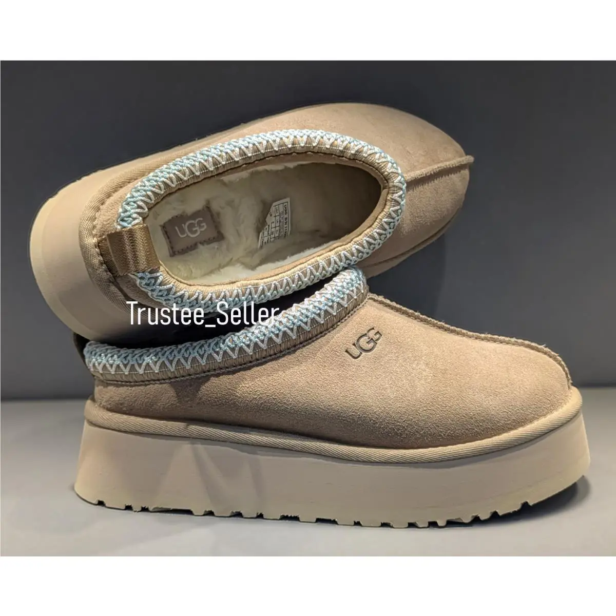 UGG shoes - UGG Tazz II Platform Slippers - Beige 4
