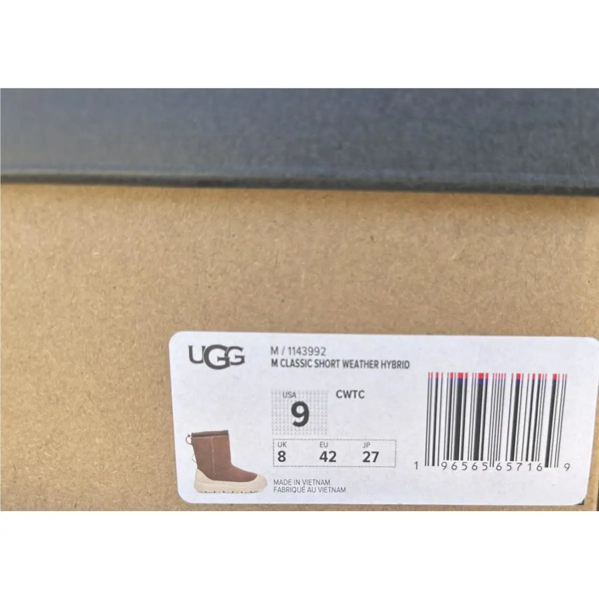 UGG shoes - UGG Classic Short Weather Hybrid Boot - Chestnut (UPC: 196565657169) 7