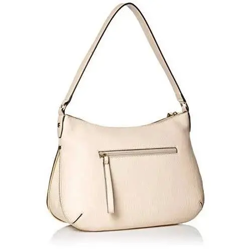 Calvin Klein Shoulder-bag Beige Leather Crossbody Convertible Strap Top-zip