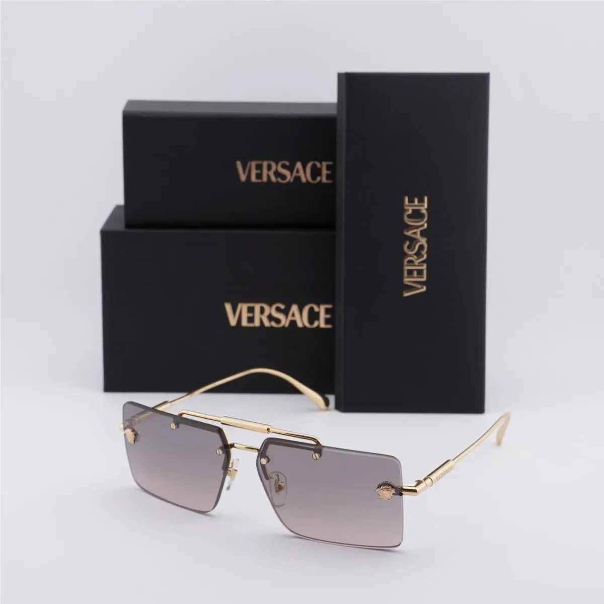 Versace VE2245 100258 Gold/pink Gradient Grey Flash Silver 60-13-145