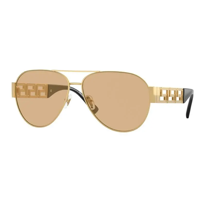 VE2289 Sunglasses Sun Glasses 1002D8 Gold 61mm Men by Versace