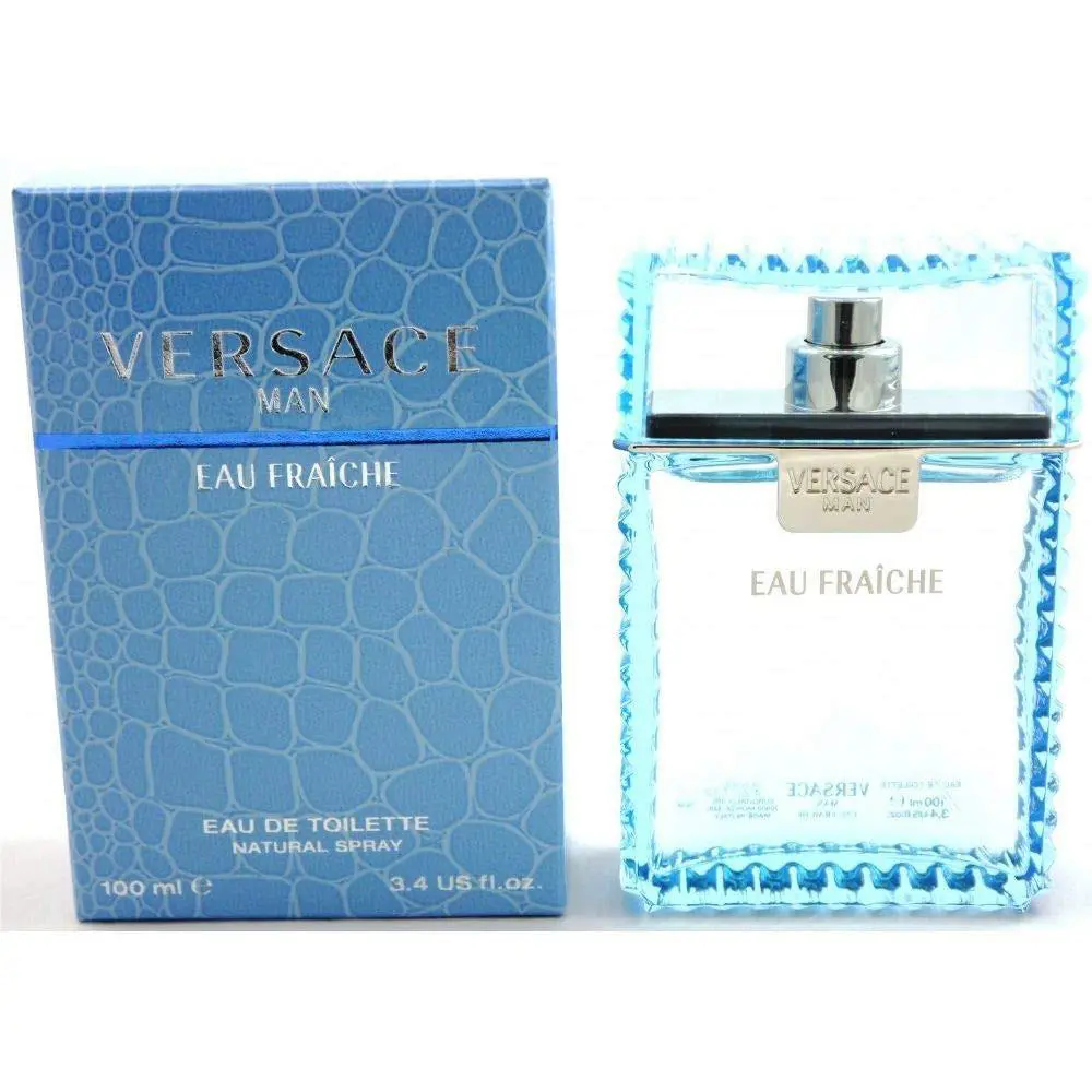 Versace Eau Fraiche 3.4oz Edt Spray For Men Italy Fresh Fragrance