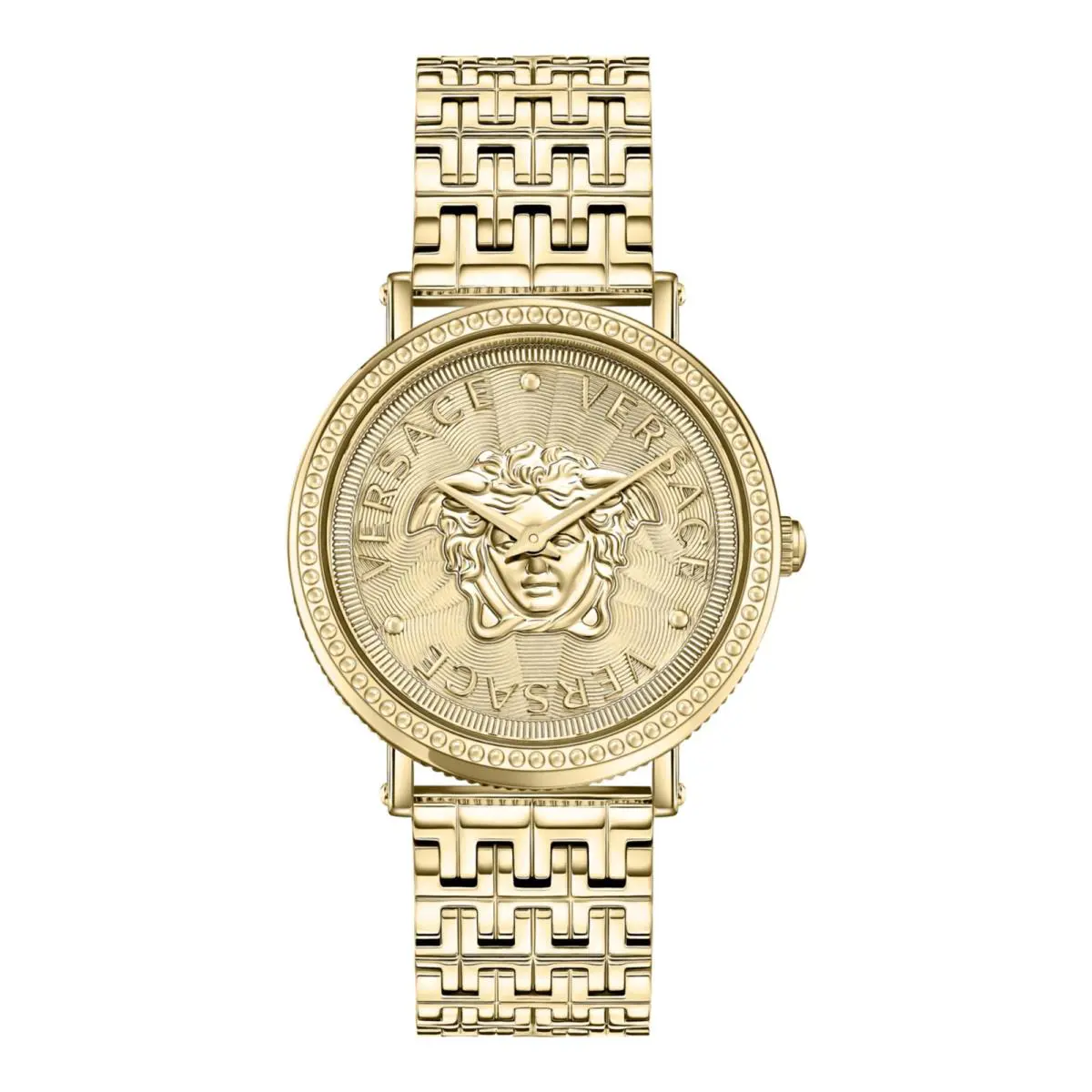 Versace Womens Gold 37mm Bracelet Fashion Watch