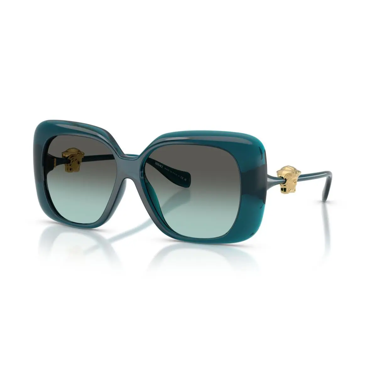 Versace Sunglasses VE4499U 55402A 57mm Transparent Blue/green Gradient Blue Lens