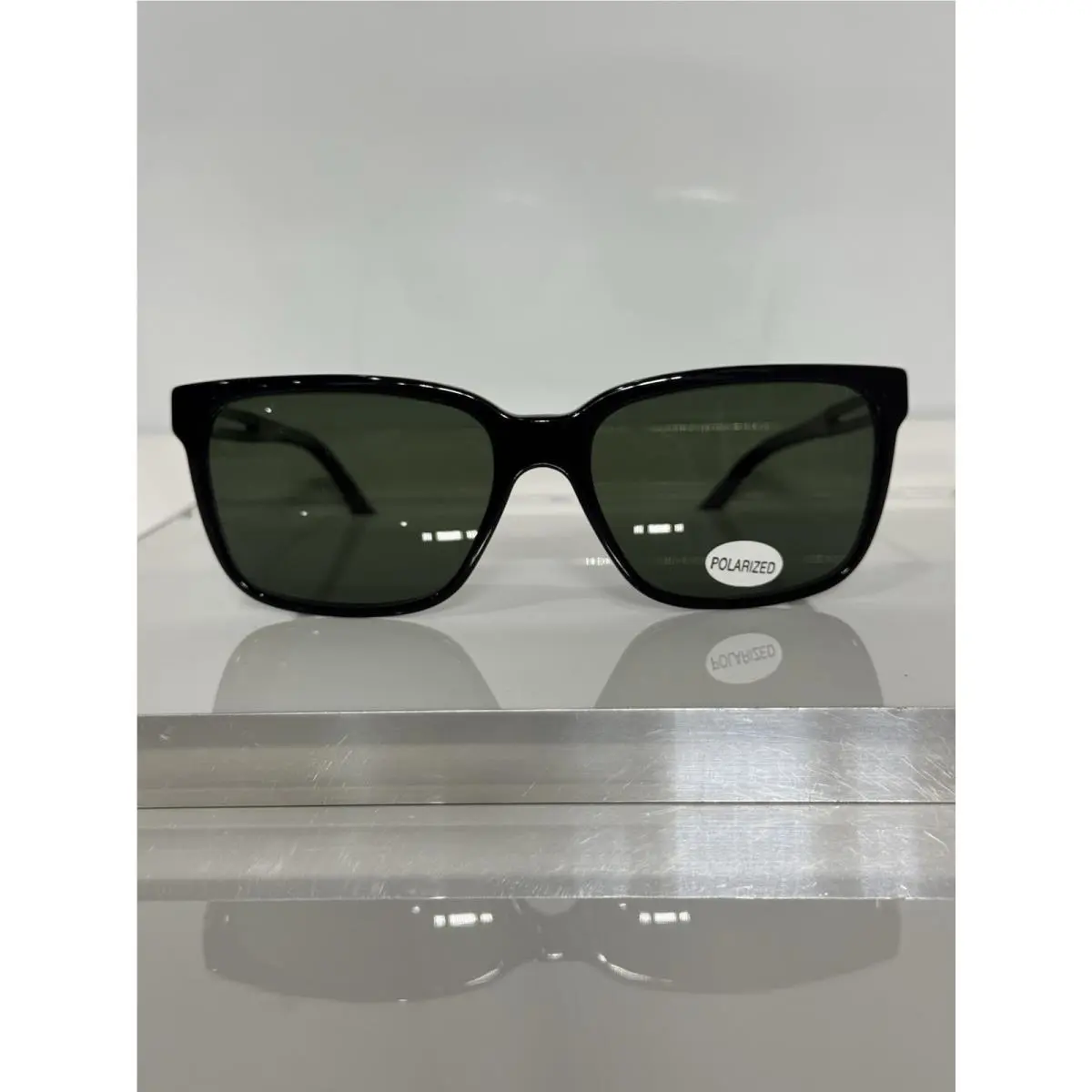 Versace 4307 Black Acetate Custom G15 Green Polarized Sunglasses
