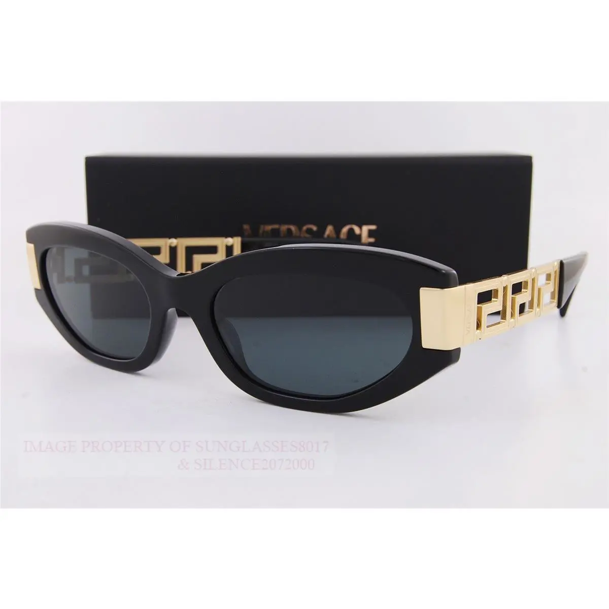 Versace Sunglasses VE 4501 GB1/87 Black/dark Grey For Women