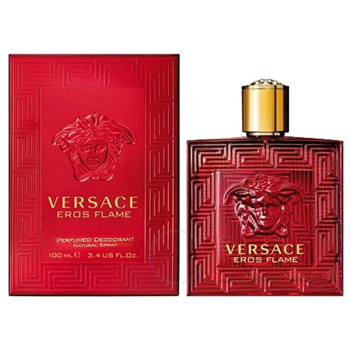 Versace Eros Flame Deodorant Spray Glass Bottle 3.4 oz / 100 ml