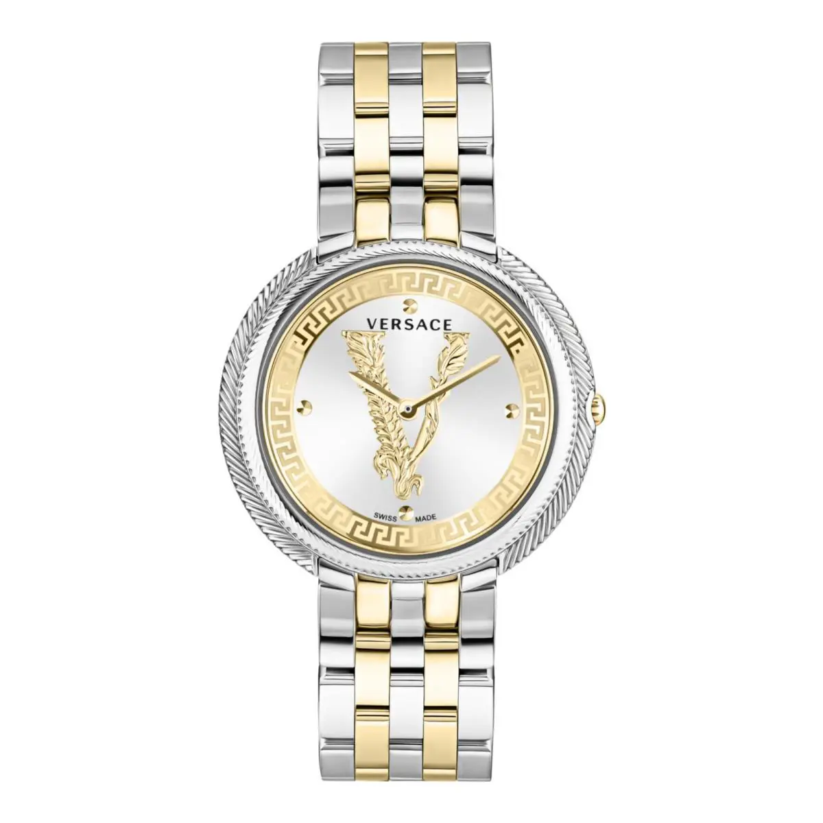 Versace Womens Two Tone 38mm Bracelet Fashion Watch