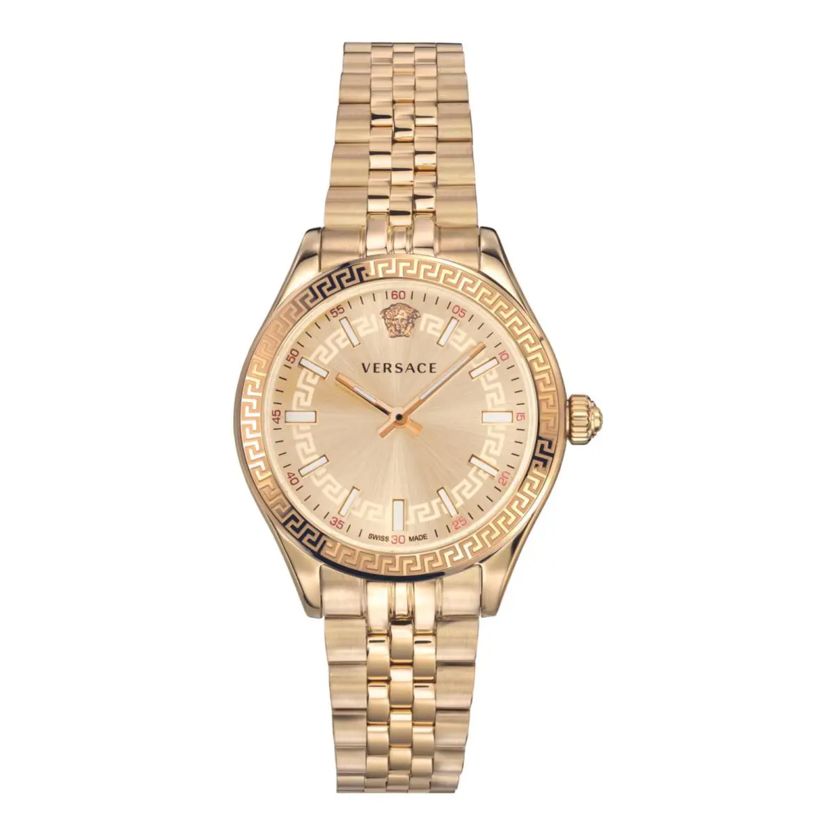 Versace Womens Gold 36mm Bracelet Fashion Watch