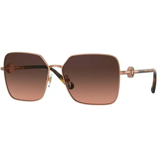 Sunglasses VE2227 1466G9 59mm Matte Pink Gold / Brown Gradient Grey Lens by Versace
