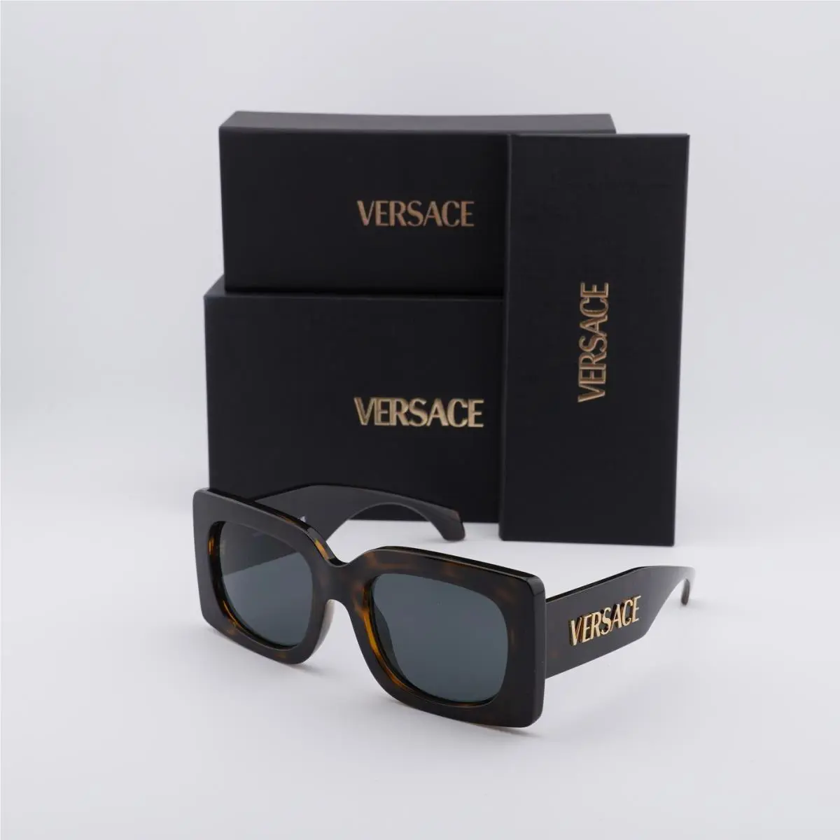Versace VE4496U 108/87 Havana/dark Grey 54-21-140 Sunglasses