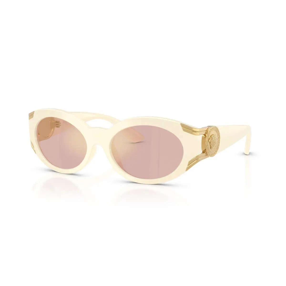 Versace Sunglasses VE4503U 55331T 55mm Milk / Pink Mirror Gold Lens