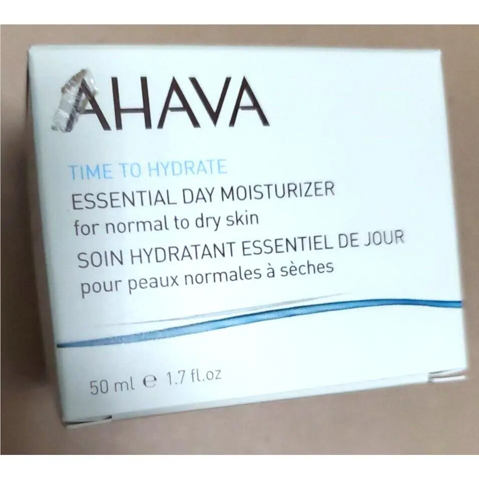 Ahava Essential Day Moisturizer For Normal to Dry Skin Time TO Hydrate - 1.7 oz