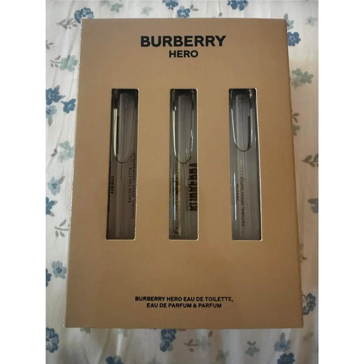Burberry Hero Gift 3 Piece Eau De Toilette and Parfum Set