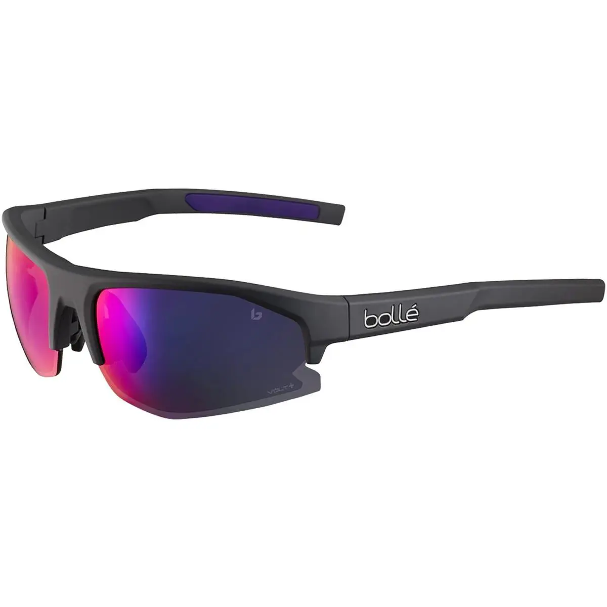 Bolle Bolt 2.0 S Matte Grey Semi-rimless Wrap Sunglasses - BS004002 - Taiwan