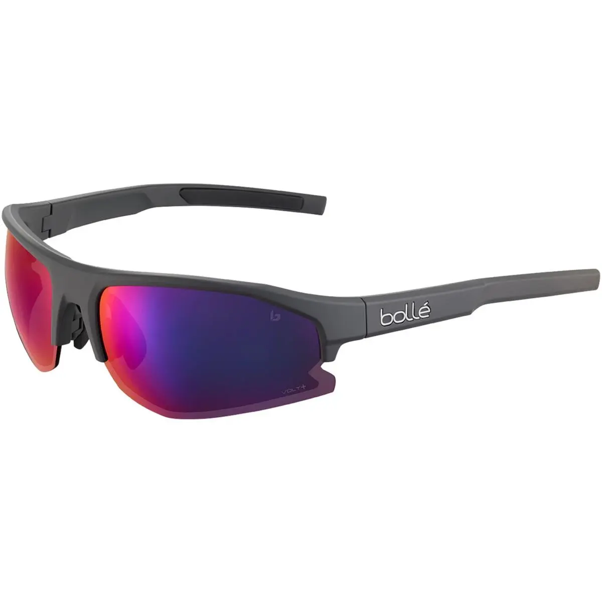Bolle Bolt 2.0 Polarized Matte Grey Semi-rimless Wrap Sunglasses BS003004 Taiwan