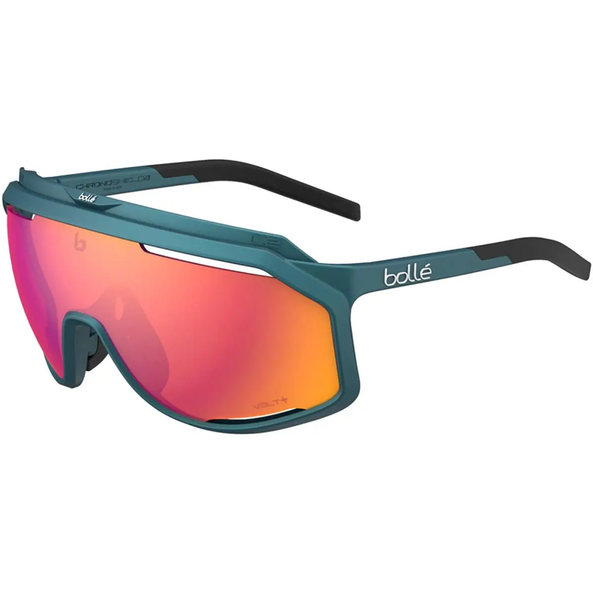 Chronoshield Creator Teal Metallic Shield Sunglasses - BS018011 - Taiwan by Bolle