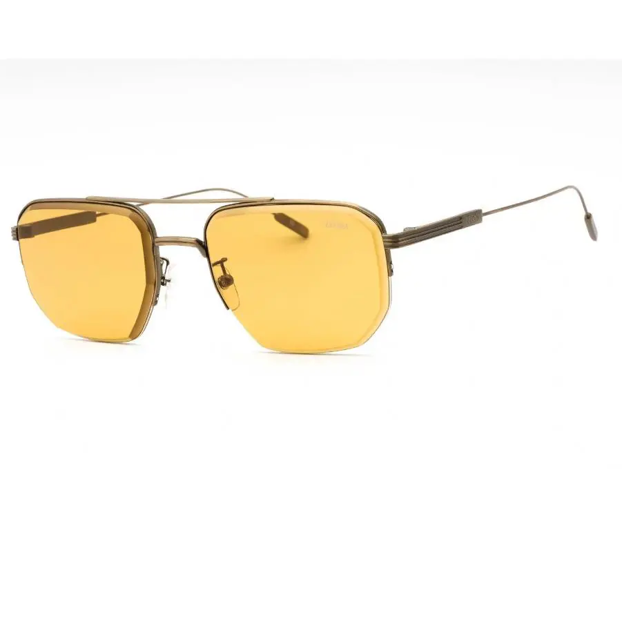 EZ0228-D 38E Sunglasses Bronze Frame Brown Lenses 56mm by Ermenegildo Zegna