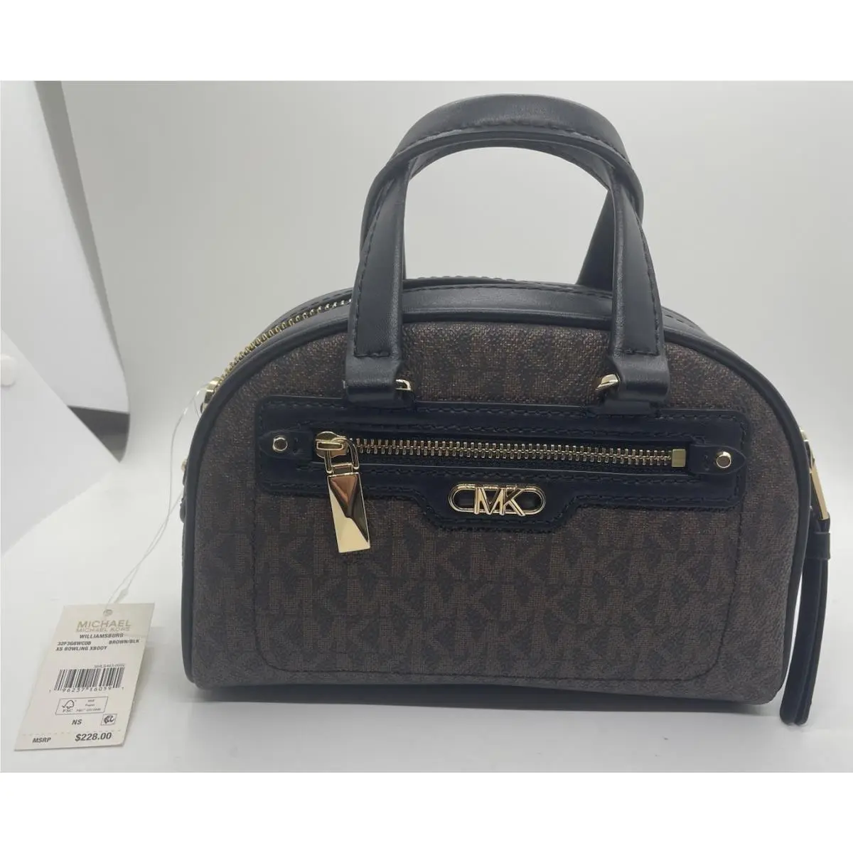 Woman`s Handbags Michael Michael Kors Williamsburg Extra Small Bowling Crossbody