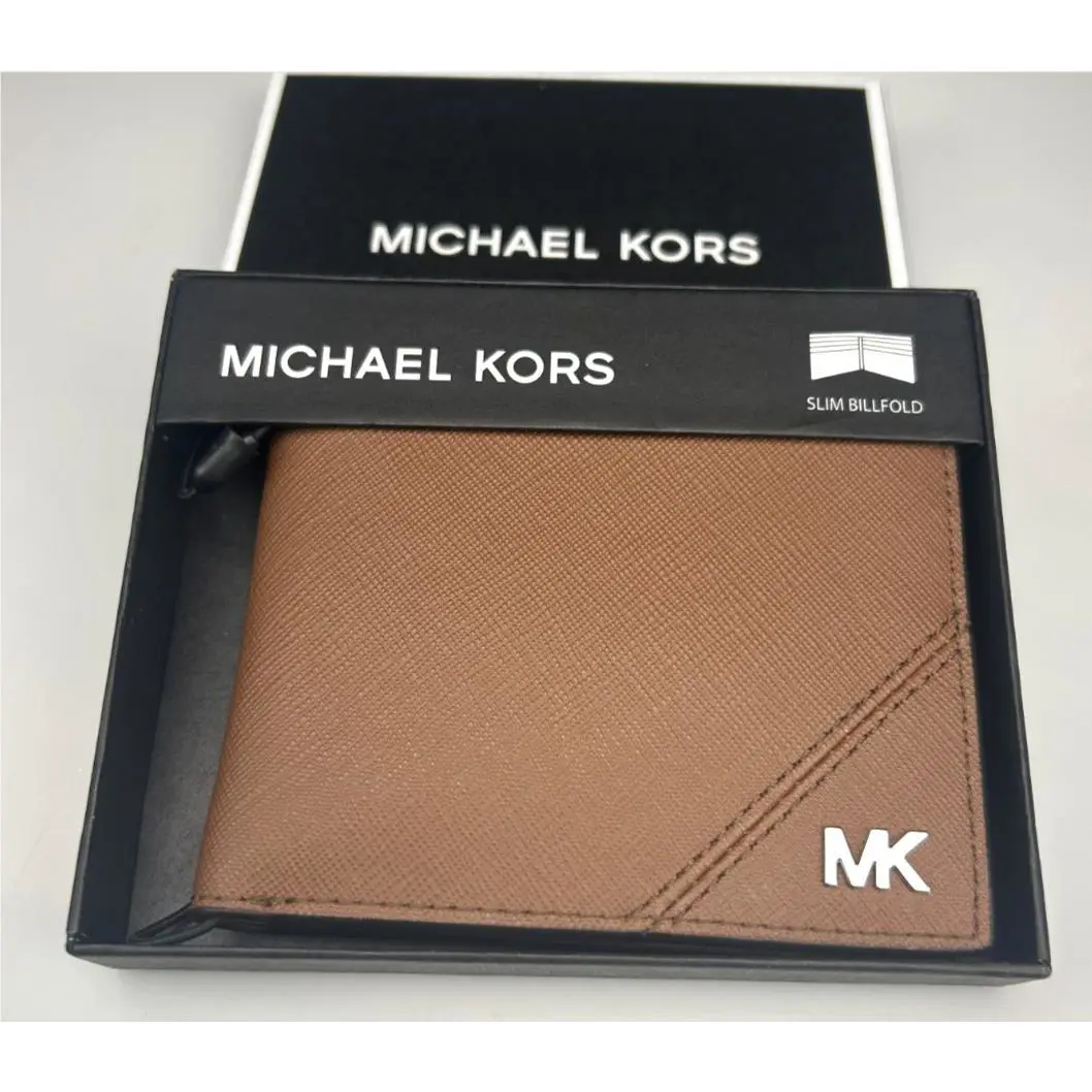 Michael Kors Men`s Jet Set Slim Billfold Wallet Black