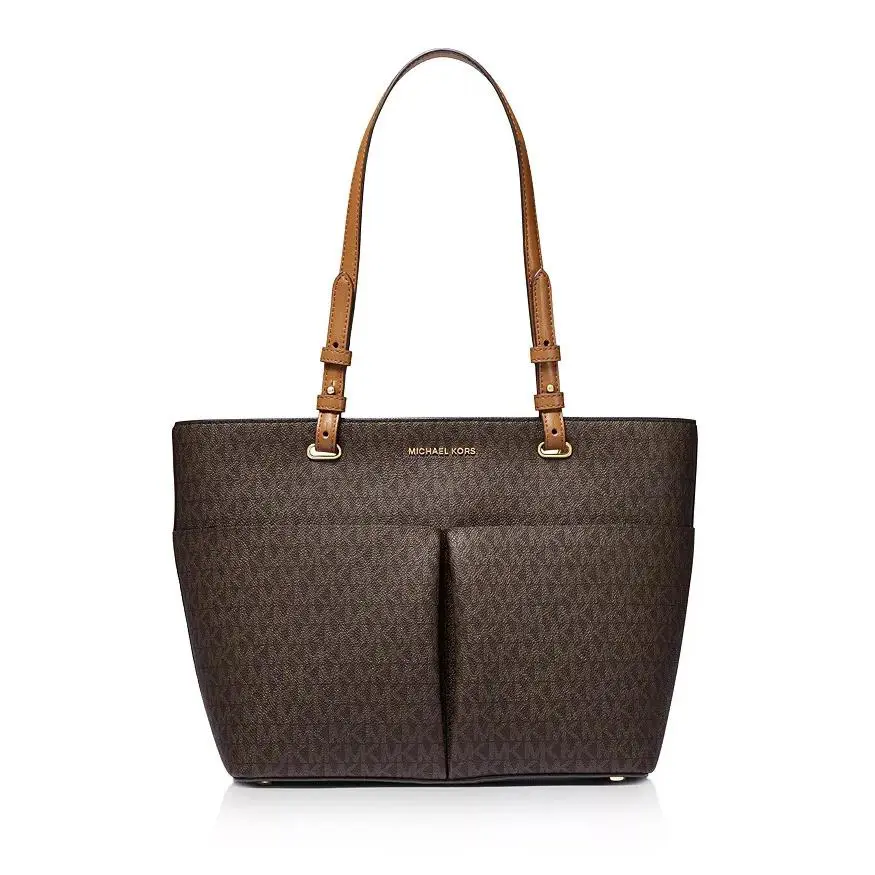 Kors X5107 Brown / Acorn Bedford Medium Logo Tote Bag by Michael Kors