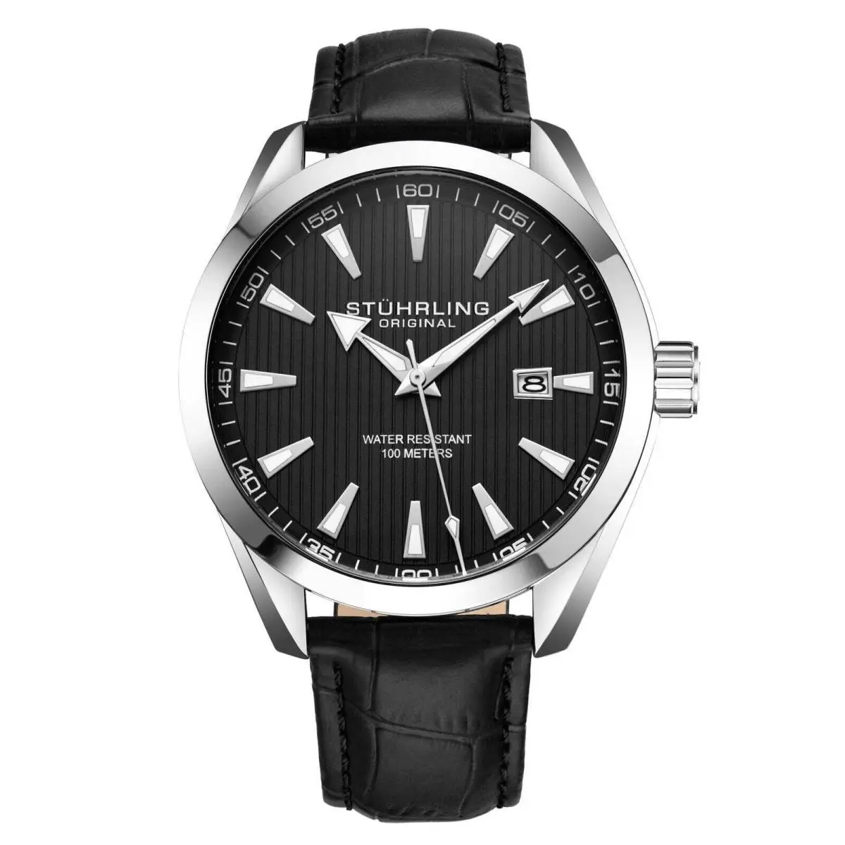 Stuhrling Symphony Black Black Dial Wristwatch 3953L.1