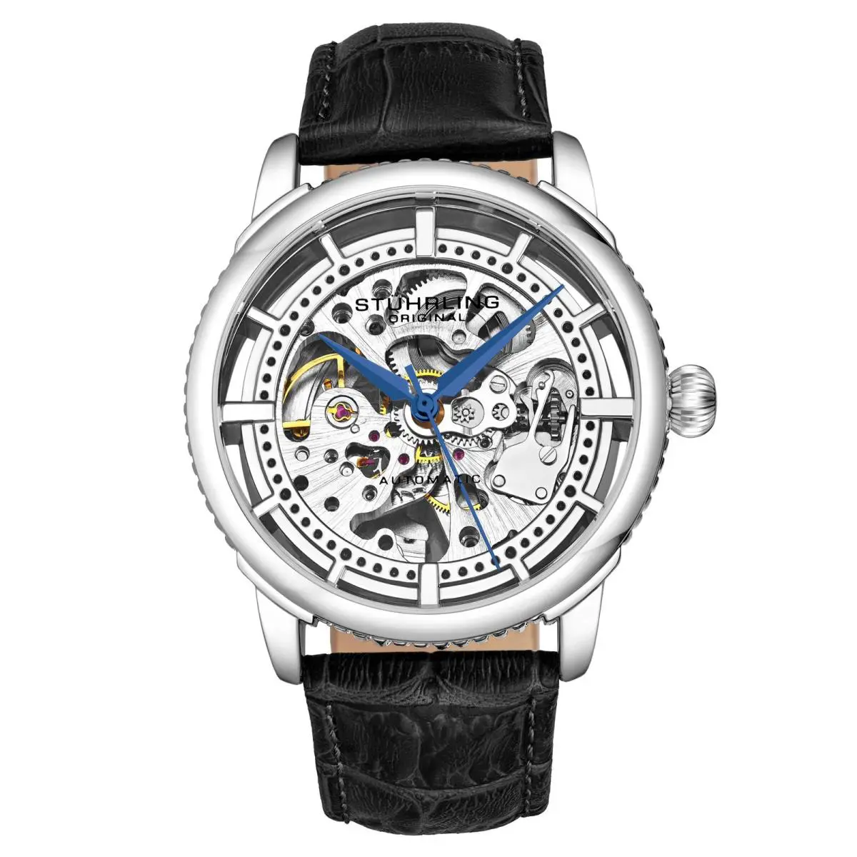 Stuhrling Legacy Automatic Skeleton Watch 42mm Automatic Wristwatch 3933.1
