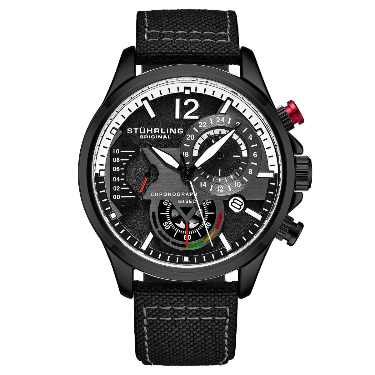Stuhrling Cordura 4029 Quartz 45mm Aviator 45mm Quartz Wristwatch 4029.5