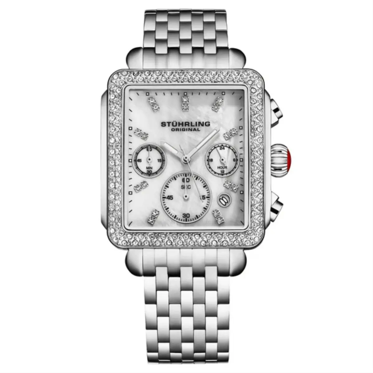 Stuhrling Arista 4083 1 Chronograph Stainless Steel Date Womens Watch