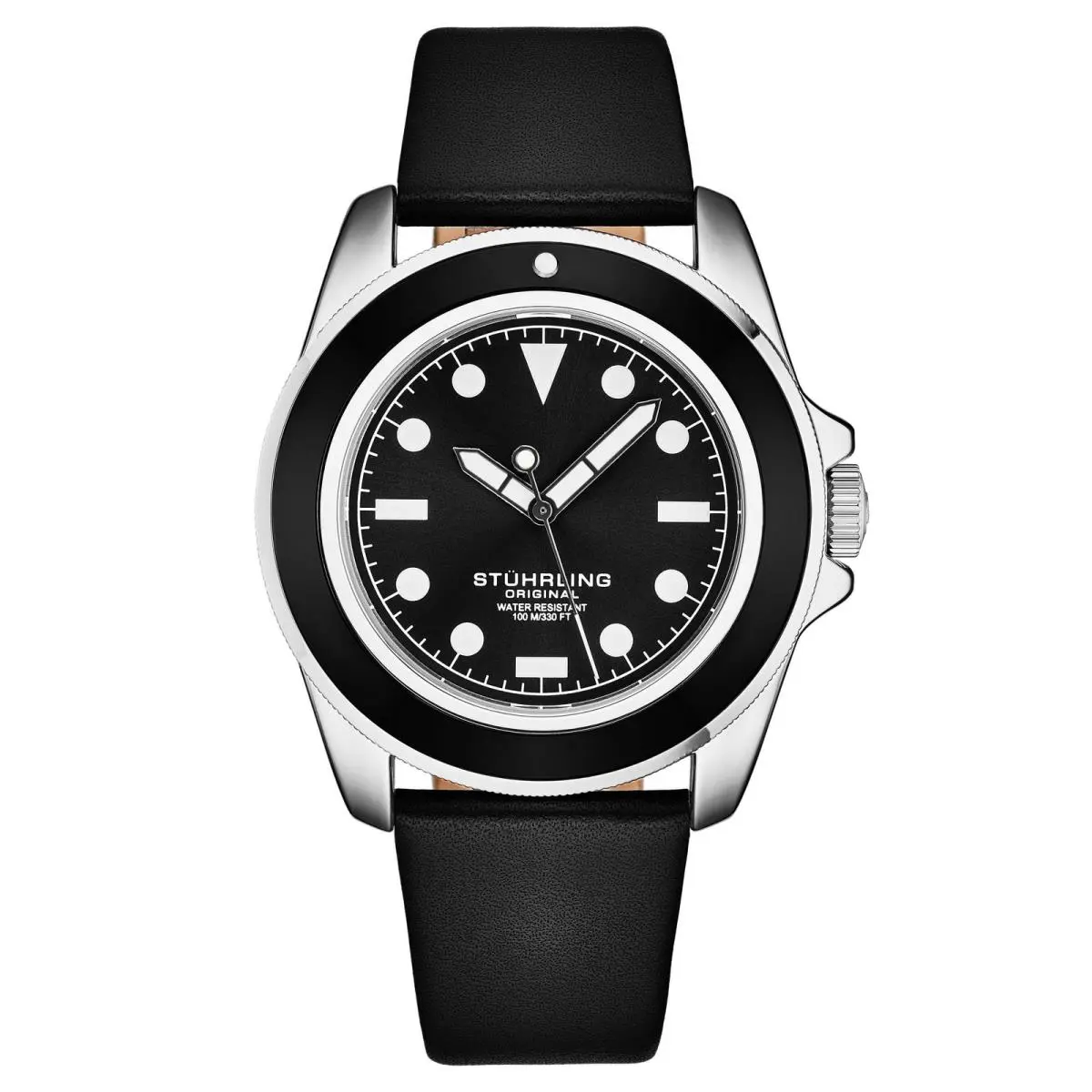 Stuhrling Aquadiver Black Black Dial Wristwatch 4027.1