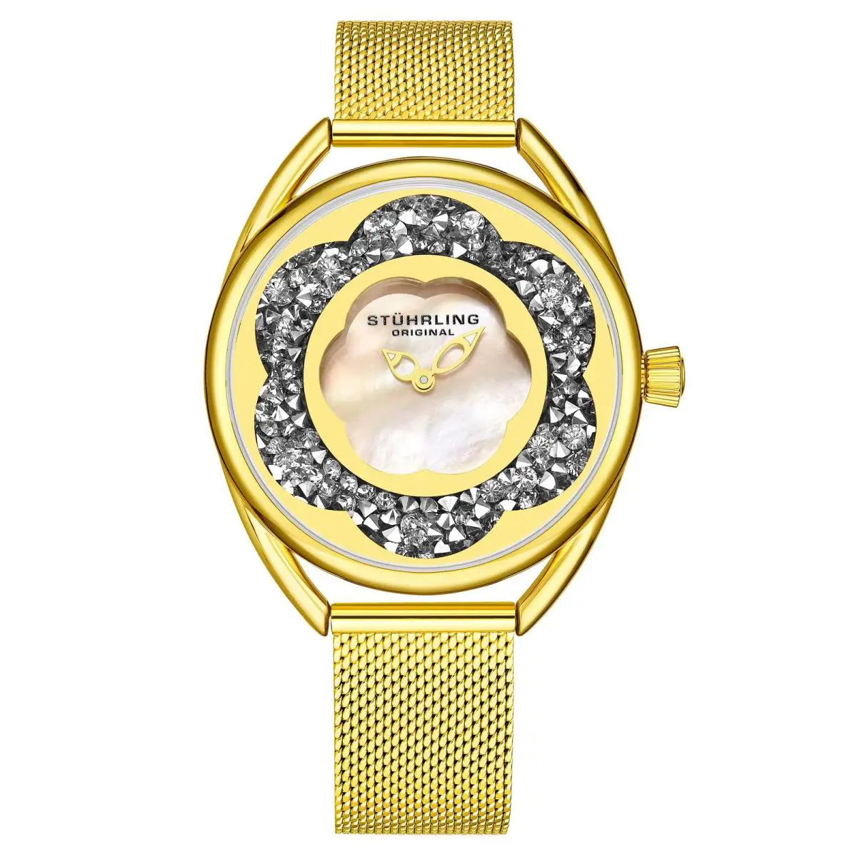 Stuhrling Lily Quartz Classic Gold/stainless White Dial Wristwatch 995M.04 by Stührling
