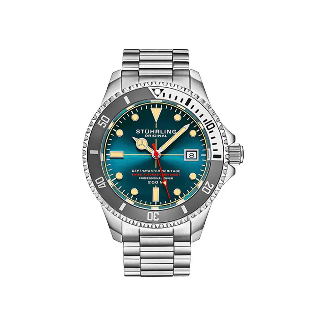 Stuhrling Depthmaster Heritage 42mm Automatic Wristwatch 883H.04 by Stührling