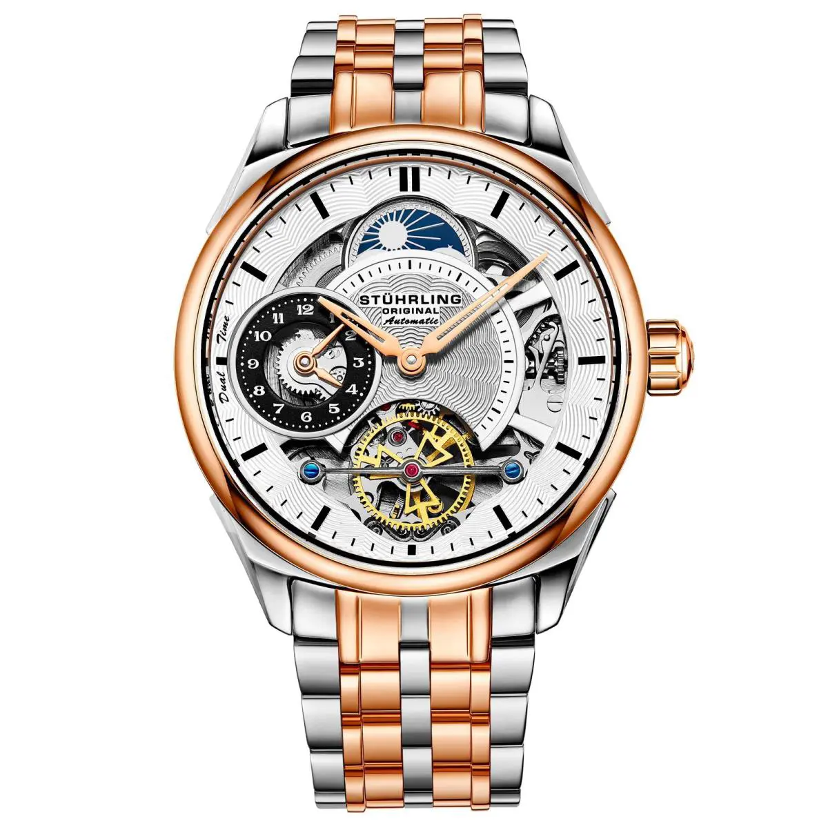 Stuhrling Legacy Rose/stainless Steel/silver Dial/silver Case Silver Dial Wristwatch 943